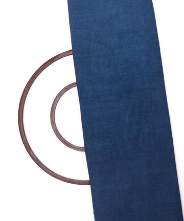 blue plain linen fabric